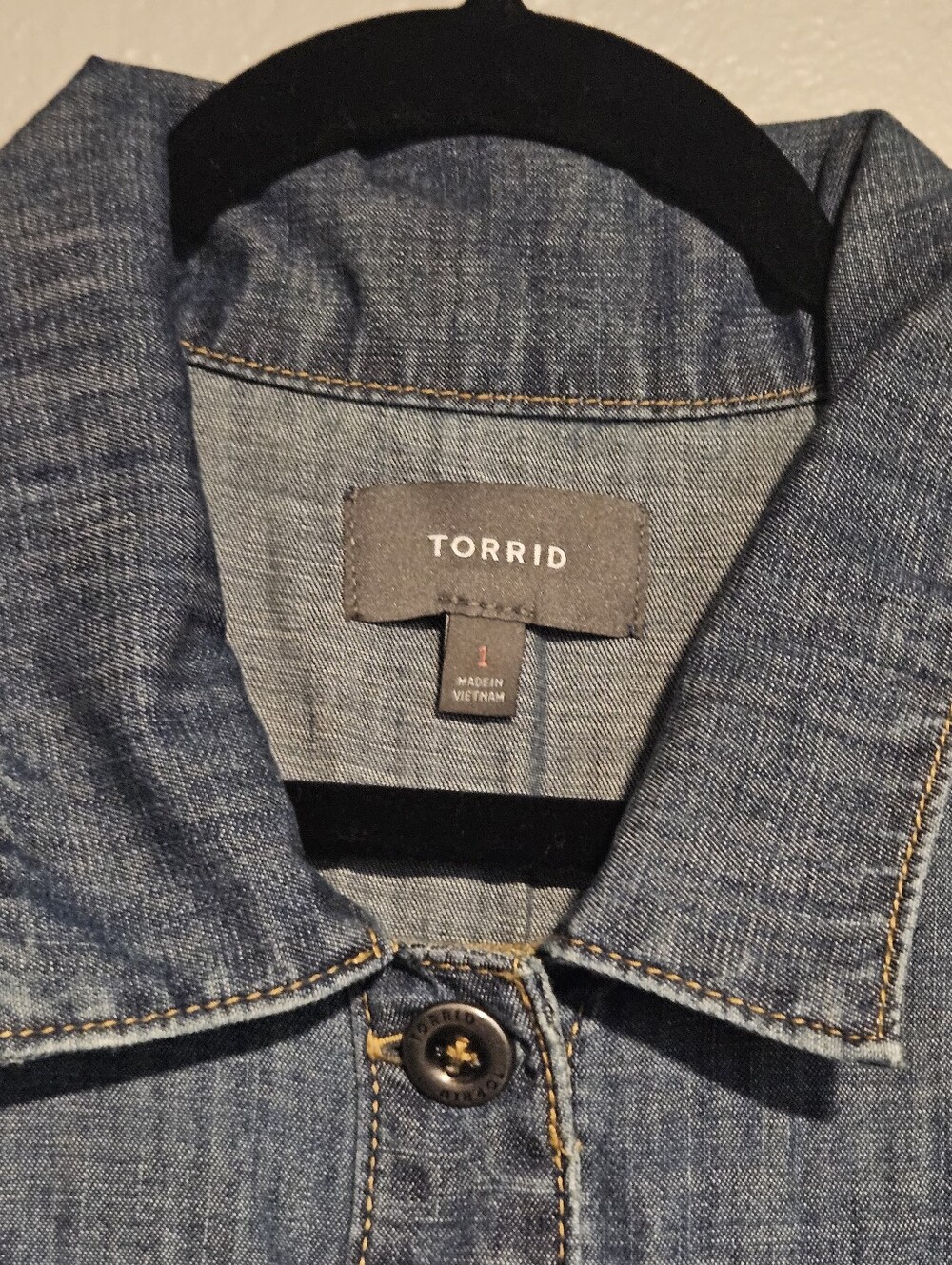 Torrid Sleeveless Trucker Blue Denim Button-Front Maxi Dress Size 1X NWOT - Picture 8 of 12